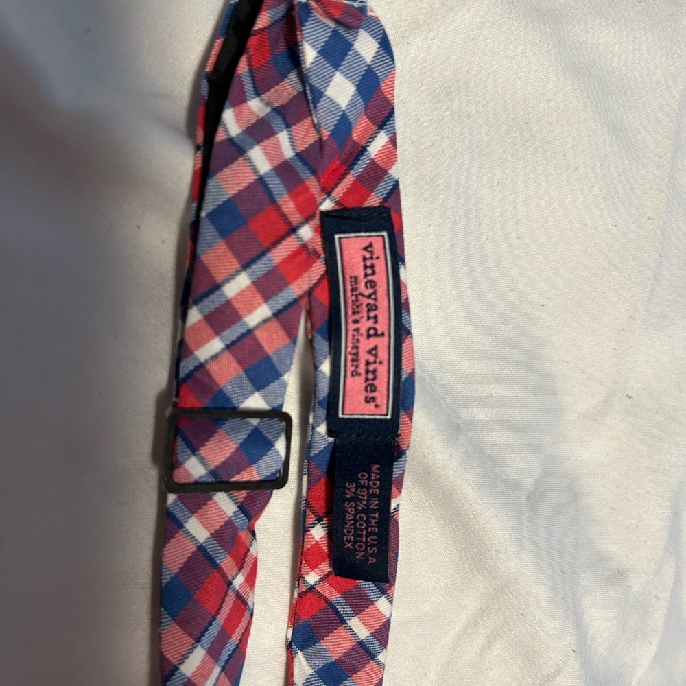 Vineyard Vines pink blue and white bow tie
